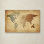 ” Time Zones Map Of The World ” by Michael Tompsett - Chic Decora