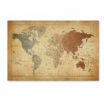 ” Time Zones Map Of The World ” by Michael Tompsett - Chic Decora