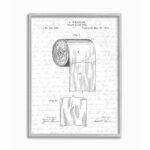 ” Toilet Paper Roll Patent Black And White Bathroom Design “ - Chic Decora