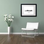 ” Topeka Kansas Skyline WB-BW ” by Marlene Watson - Chic Decora