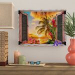 ” Tropical Window To Paradise II ” by Leo Kelly - Chic Decora