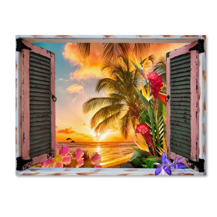 ” Tropical Window To Paradise II ” by Leo Kelly - Chic Decora