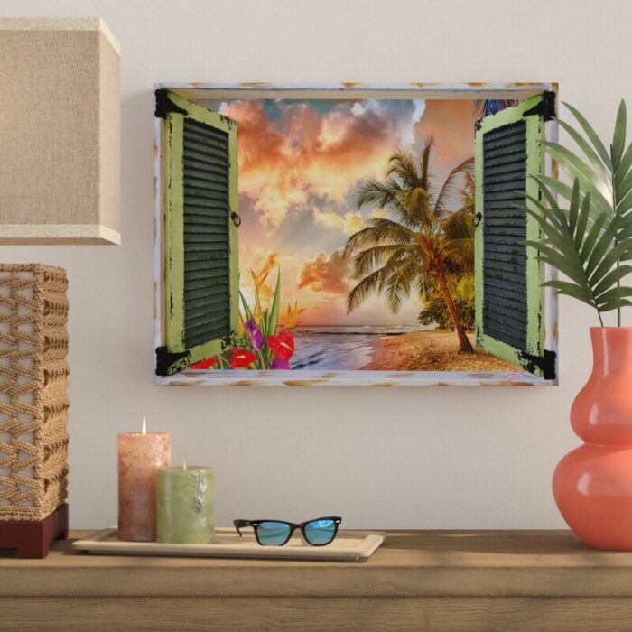 ” Tropical Window To Paradise IV ” by Leo Kelly - Chic Decora