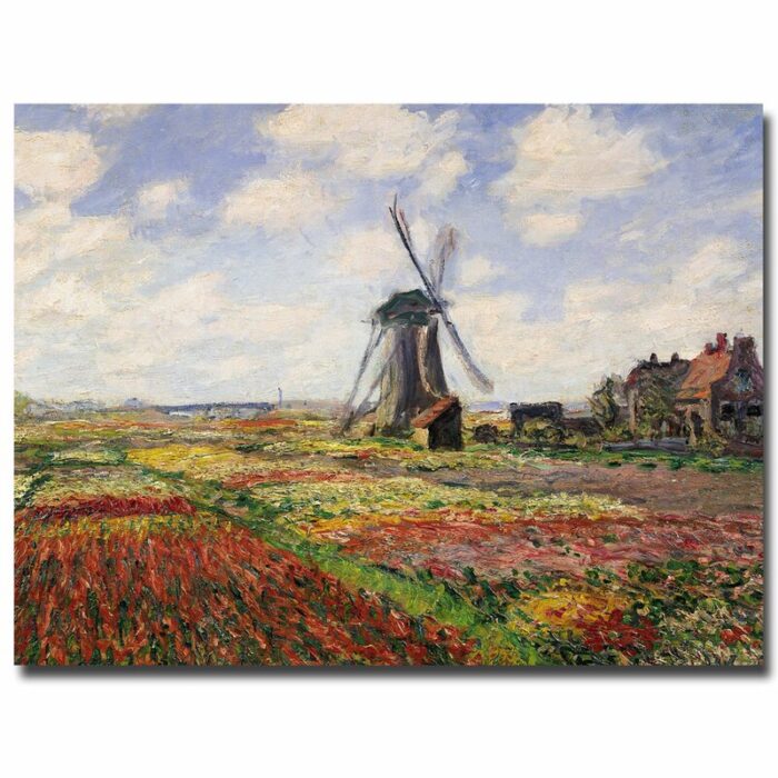 ” Tulip Fields In Holland, 1886 ” by Claude Monet - Chic Decora