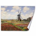 ” Tulip Fields In Holland, 1886 ” by Claude Monet - Chic Decora