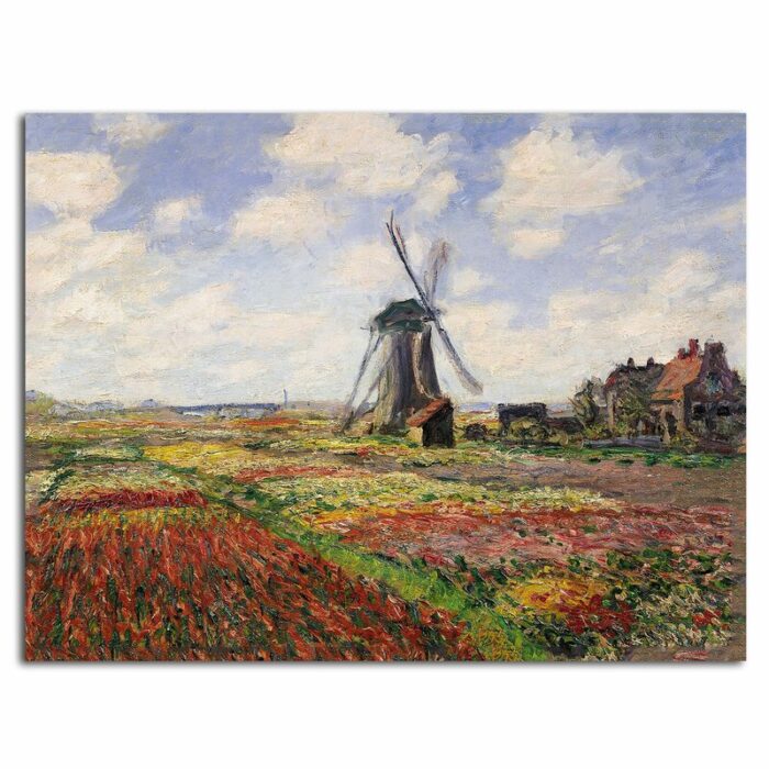 ” Tulip Fields In Holland, 1886 ” by Claude Monet - Chic Decora