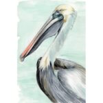 ” Turquoise Pelican II ” by Jennifer Paxton Parker - Chic Decora