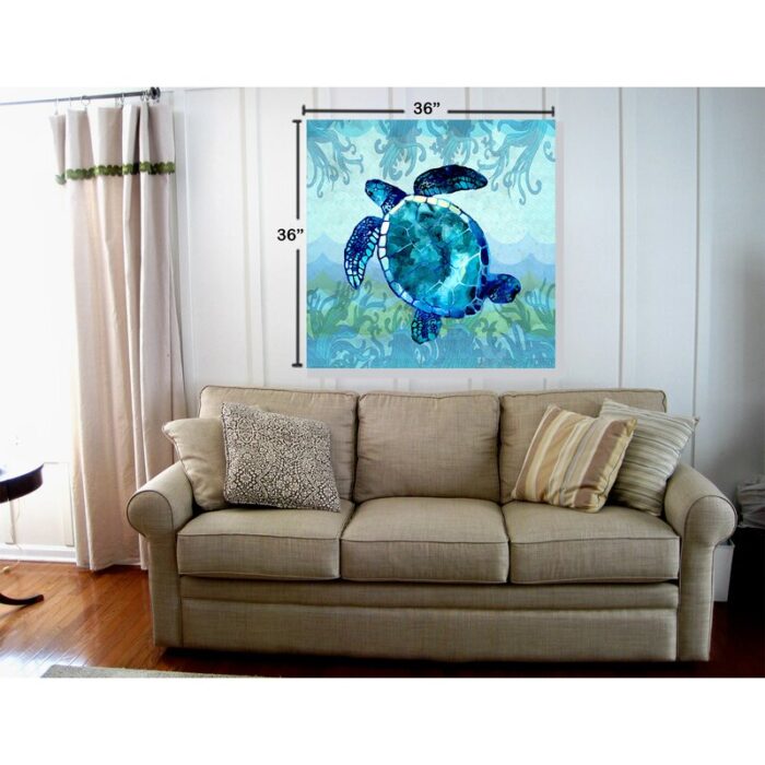 ” Turtle In Waves ” by Jill Meyer - Chic Decora