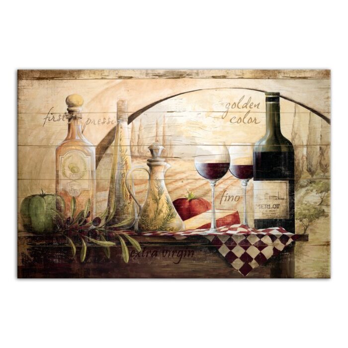 ” Tuscan Vineyard Wine “ - Chic Decora