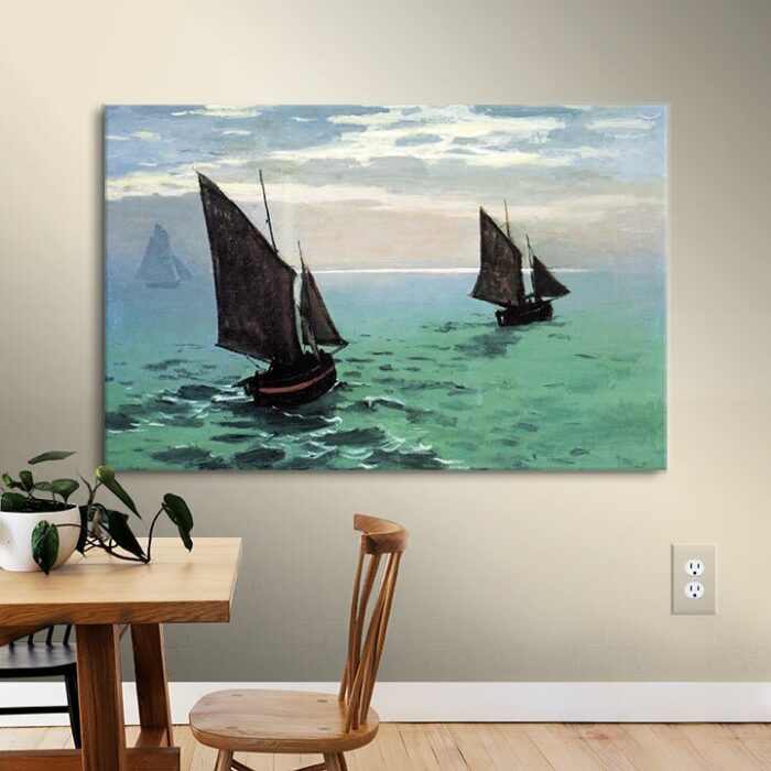 ” Two Sailboats ” by Claude Monet - Chic Decora