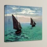 ” Two Sailboats ” by Claude Monet - Chic Decora