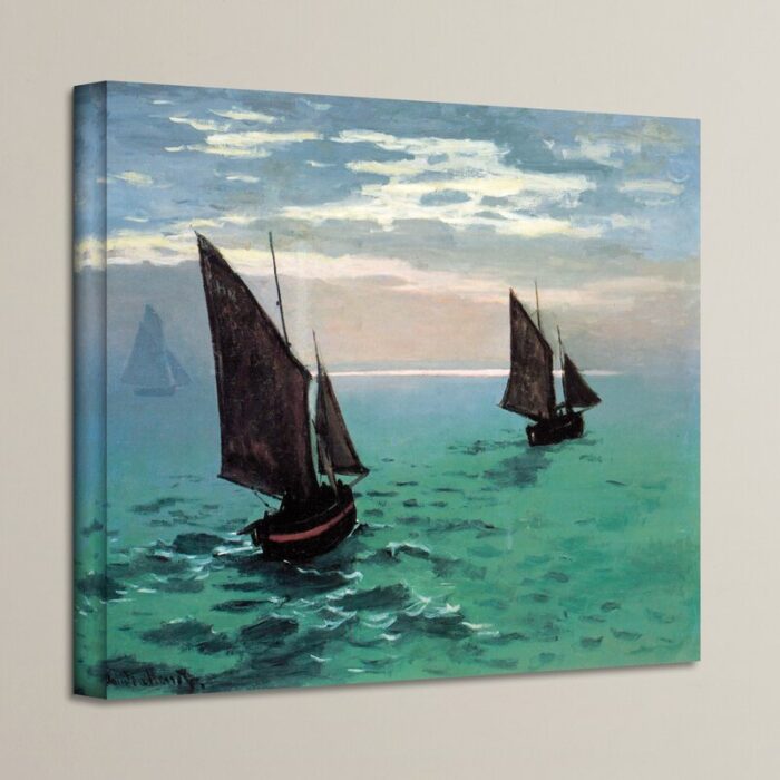 ” Two Sailboats ” by Claude Monet - Chic Decora