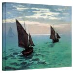 ” Two Sailboats ” by Claude Monet - Chic Decora