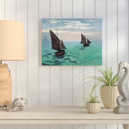 ” Two Sailboats ” by Claude Monet - Chic Decora