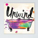 ” Unwind Rainbow Colors Icon Bath “ - Chic Decora