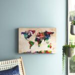 ” Urban Watercolor World Map ” by Michael Tompsett - Chic Decora