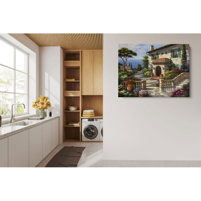 ” Villa Della Fontana ” by Sung Kim Painting Print - Chic Decora