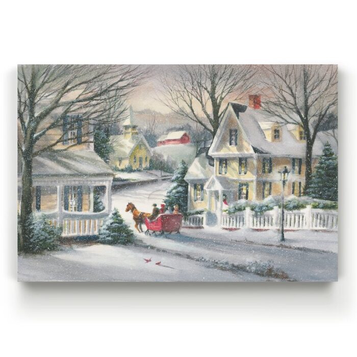 ” Village Sleigh Ride ” by Parvez Taj - Chic Decora