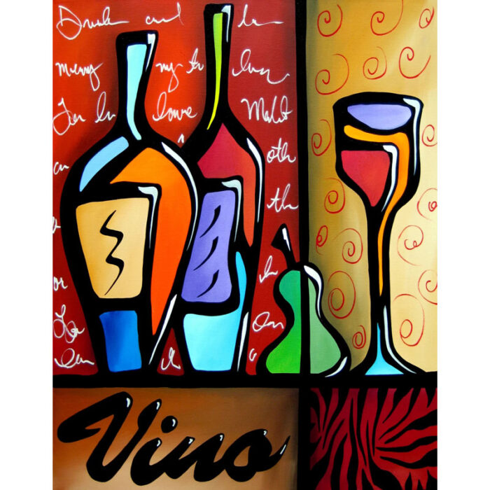 ” Vino Wine ” by Tom Fedro - Chic Decora