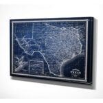 ” Vintage Map Texas “ - Chic Decora