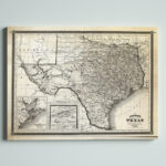 ” Vintage Map Texas I “ - Chic Decora