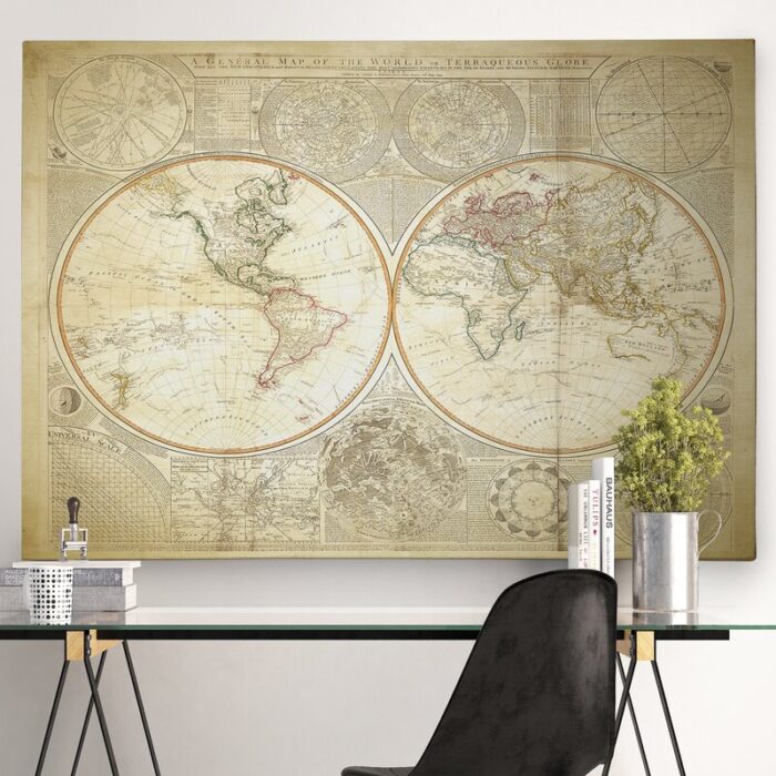 ” Vintage World Map II “ - Chic Decora