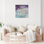 ” Viridian Violet Mandala ” Painting Print - Chic Decora