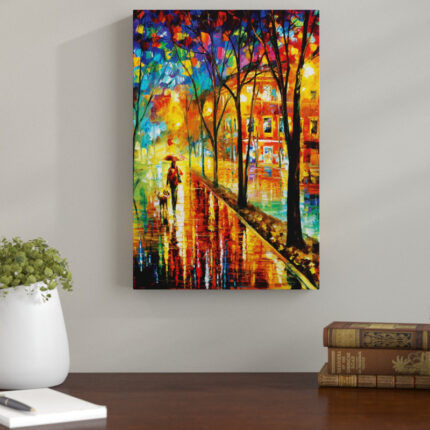 ” Walk With Dog ” by Leonid Afremov - Chic Decora