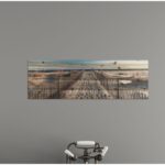 “Walk to the Beach” Photograph Print on Planked Wood Wall Art - Chic Decora