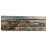 “Walk to the Beach” Photograph Print on Planked Wood Wall Art - Chic Decora