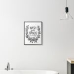 ” Wash Your Hands Seriously Elegant Bathroom Word Design “ - Chic Decora