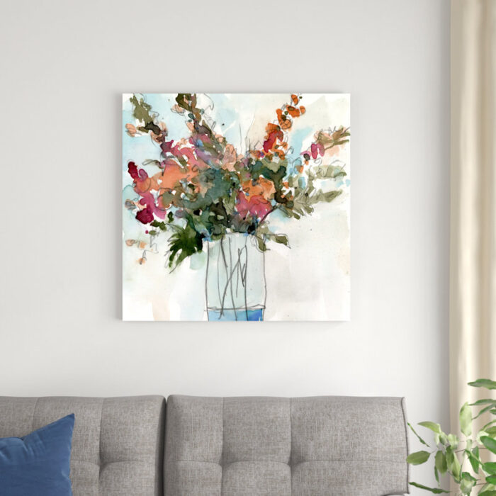 ” Water Garden Still Life I ” by Samuel Dixon Painting Print - Chic Decora