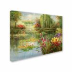 ” Water Lilies ” by Victor Giton Painting Print - Chic Decora