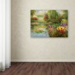 ” Water Lilies ” by Victor Giton Painting Print - Chic Decora