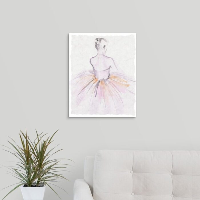 ” Watercolor Ballerina II ” by Jennifer Paxton Parker Painting Print - Chic Decora