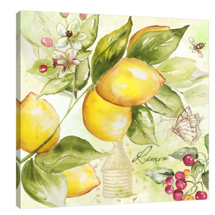 ” Watercolor Lemon ” by Tre Sorelle Studios Painting Print - Chic Decora