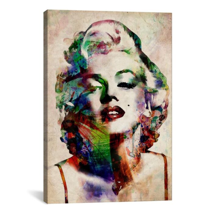 ” Watercolor Marilyn Monroe ” by Michael Tompsett - Chic Decora