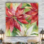 ” Watercolor Poinsettia “ - Chic Decora