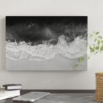 ” Waves In Black, Gray And White ” by Maggie Olsen - Chic Decora