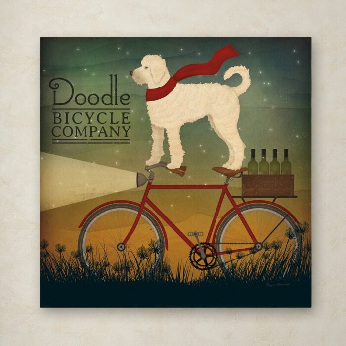 ” White Doodle On Bike Summer ” by Ryan Fowler - Chic Decora