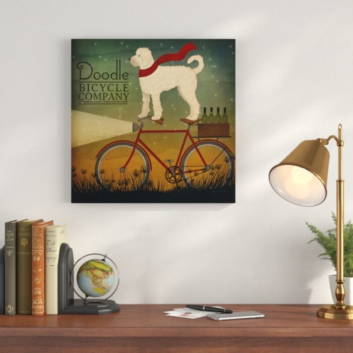 ” White Doodle On Bike Summer ” by Ryan Fowler - Chic Decora