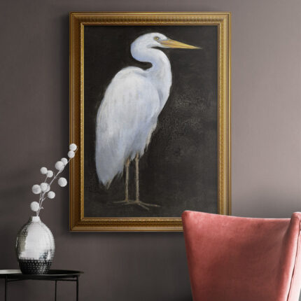 ” White Heron Portrait I “ - Chic Decora