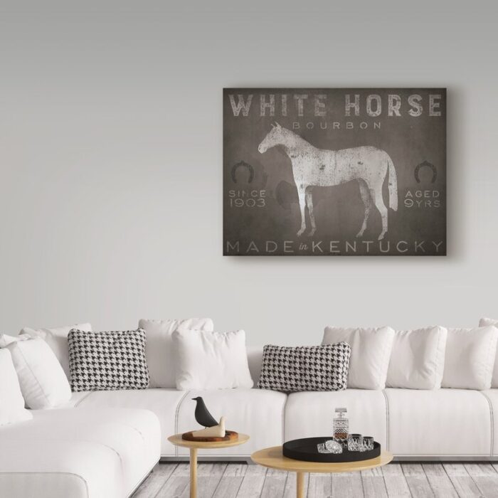 ” White Horse With Words ” by Ryan Fowler - Chic Decora