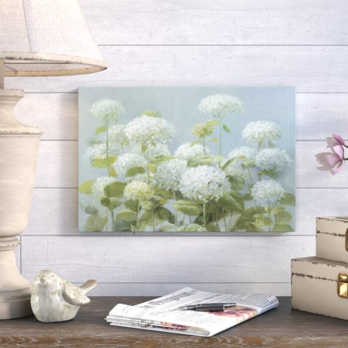 ” White Hydrangea Garden ” by Danhui Nai - Chic Decora