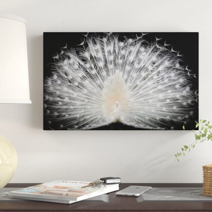 ” White Peacock Portrait ” by Pino Liddi - Chic Decora