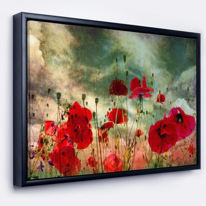 ” Wild Red Poppy Flowers In Sky “ - Chic Decora