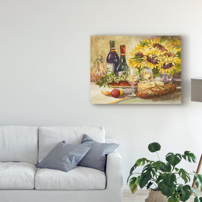 ” Wine And Sunflowers ” by Jerianne Van Dijk - Chic Decora