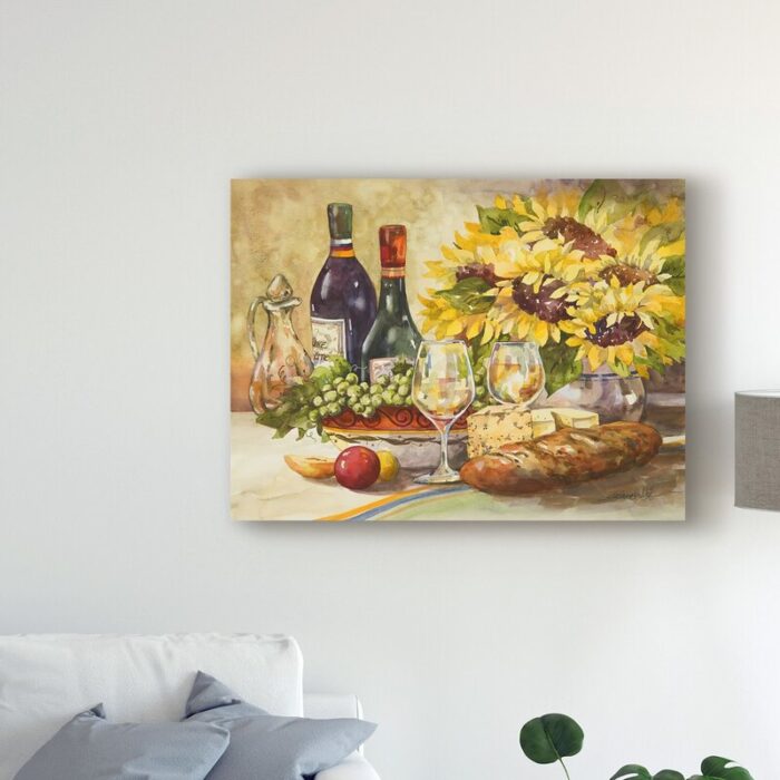 ” Wine And Sunflowers ” by Jerianne Van Dijk - Chic Decora