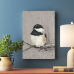 ” Winter Bird IV ” by Jade Reynolds Painting Print - Chic Decora