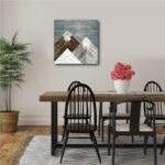 ” Wood Inlay Mountains I “ - Chic Decora